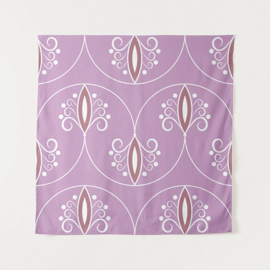 渦巻く優雅さ: ヴィンテージ幾何学模様 タペストリー (正面)