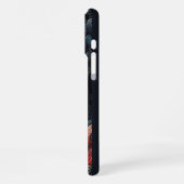 渦巻く波間を進むビビットな船 iPhoneケース (左側面)