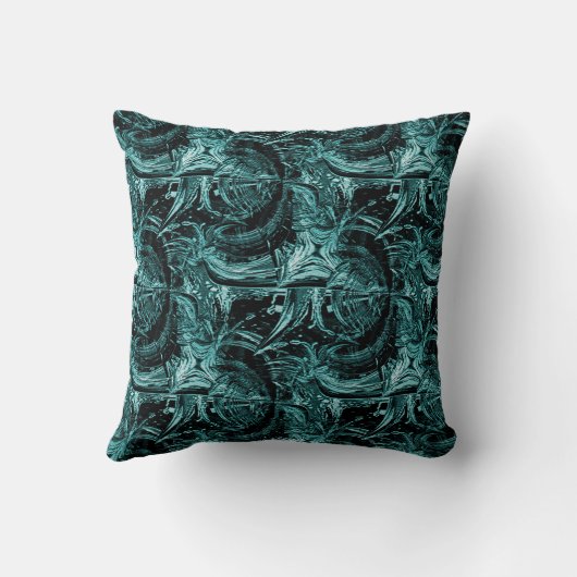 渦巻く海…... クッション (裏面)