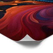 渦巻く真皮 ポスター (角)