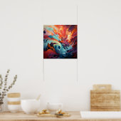 渦巻く真皮 ポスター (キッチン)