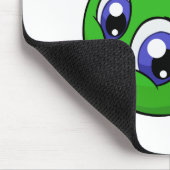 渦巻く緑のkiko マウスパッド (コーナー)