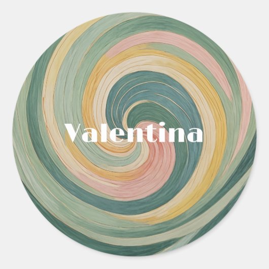 渦巻く耳鳴り ラウンドシール (正面)