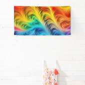 渦巻く虹のバナー 横断幕 (インサイチュ)