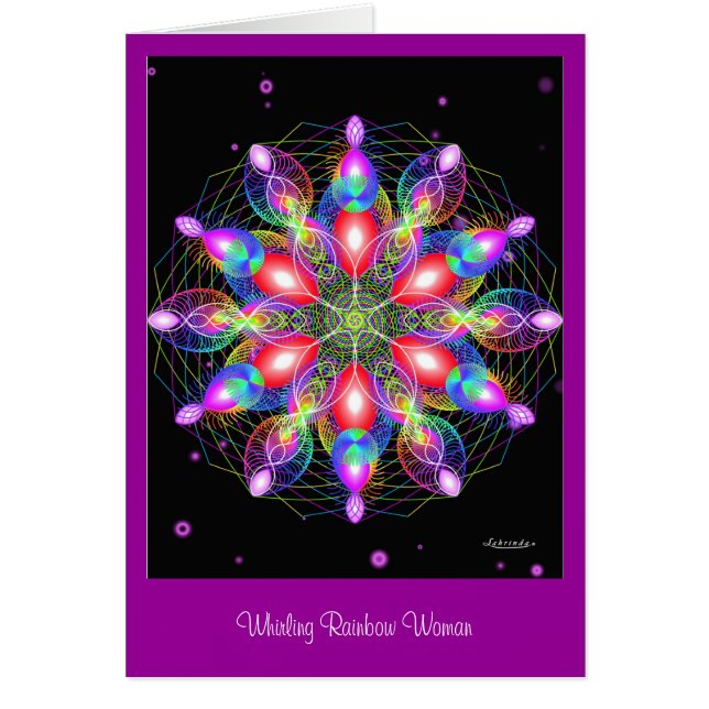 渦巻く虹の女性 (正面)