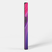 渦巻く虹の抽象画 iPhoneケース (右側面)