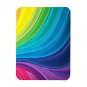 渦巻く虹絵を描 マグネット (縦)