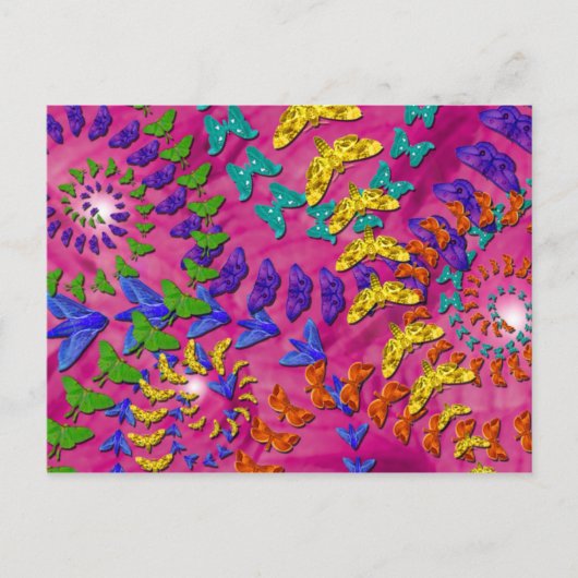 渦巻く蛾 ポストカード (正面)