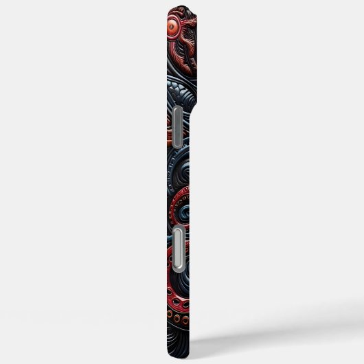 渦巻く触手のある複雑なタコデザイン Case-Mate iPhoneケース (裏面 / 右)