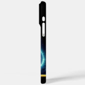 渦巻く銀河系と白熱［赤熱］光を放つ星 Case-Mate iPhoneケース (裏面 / 左)