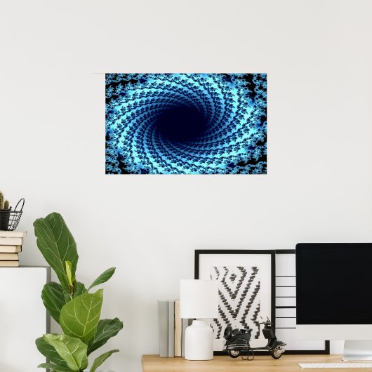 渦巻く錯覚 ポスター (ホームオフィス)