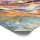 渦巻く雲ジュピター北温帯 ポスター (角)