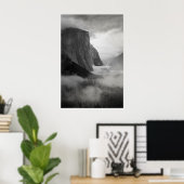 渦巻く霧を持つエルキャピタン ポスター (ホームオフィス)