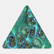 渦巻く青抽象芸術