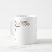 渦巻のニューメキシコの青い巻き毛のマグ コーヒーマグカップ (正面左)