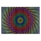 渦巻のフラクタル カッティングボード (正面)