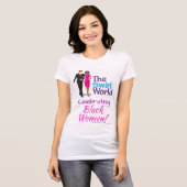 渦巻の世界のロゴのクラシックのティー Tシャツ (正面フル)