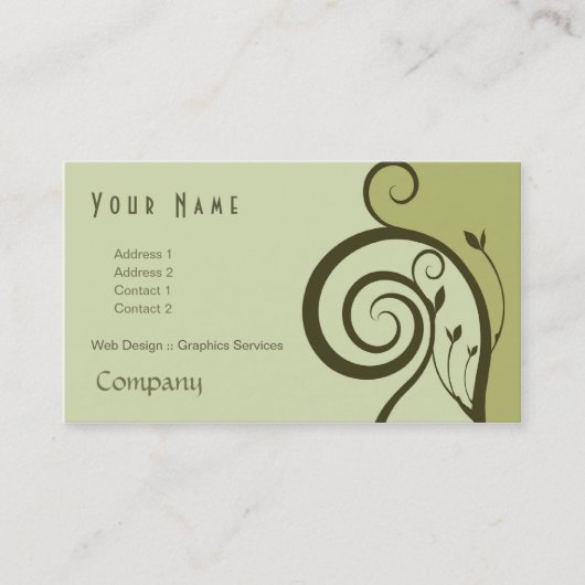 渦巻の名刺 名刺 (正面)