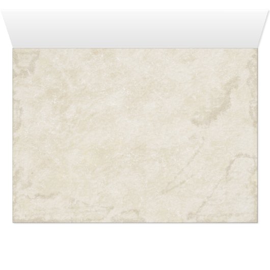 渦巻の木の根Antiqued賢明なテーブル数カード (内部横(下))