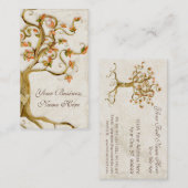 渦巻の木は旧式なタンのプロフェッショナルビジネスを定着させます 名刺 (正面/裏面)