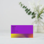 渦巻の紫色のオレンジ 名刺 (スタンド正面)