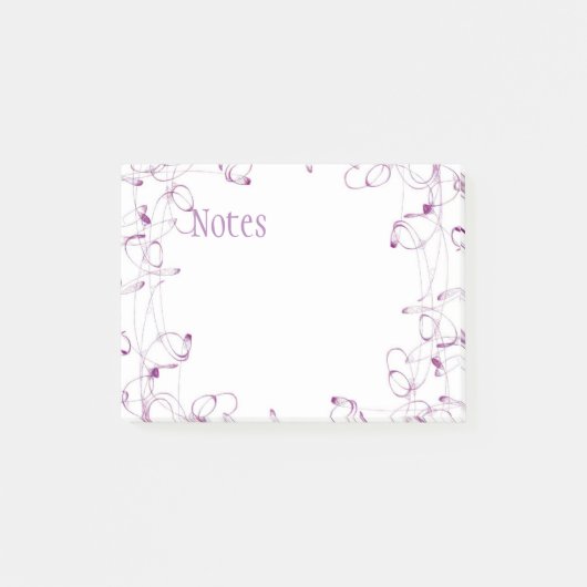 渦巻の紫色のポスト・イット ポストイット (正面)