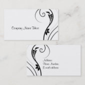 渦巻の葉 名刺 (正面/裏面)