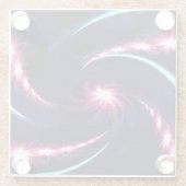 渦巻アートき ガラスコースター (裏面)