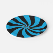 渦巻アートき ペーパープレート (アングル)