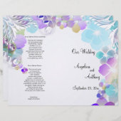 渦巻エレガントき数々の状の青と色のパンジー (正面/裏面)