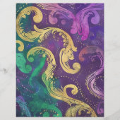 渦巻エレガントき旋回と繁栄スクラップブック紙 (正面)