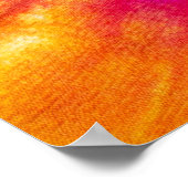 渦巻カラフルきタイダイ抽象芸術。 ポスター (角)