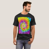 渦巻カラフルきタイダイ抽象芸術。 Tシャツ (正面フル)