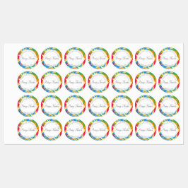 渦巻カラフルき絵を描 ラベル