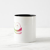 渦巻カラフルき ツートーンマグカップ (中央)