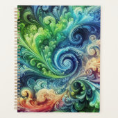 渦巻カラフルき プランナー手帳 (正面)