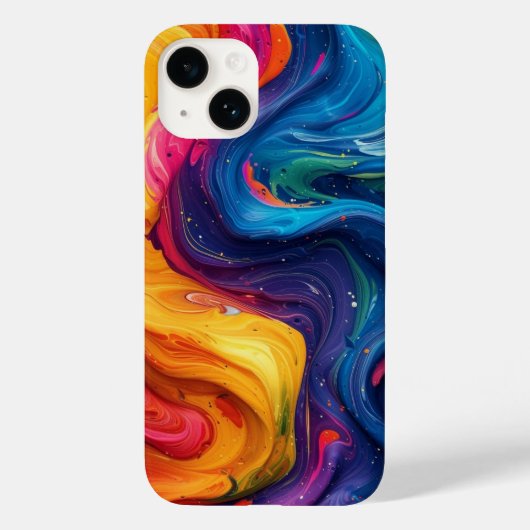 渦巻カラフルき Case-Mate iPhoneケース (裏面)