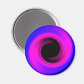 渦巻カラフルくブラックホール マグネット (正面/裏面)