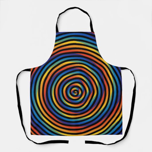 渦巻カラフル旋回 エプロン (正面)