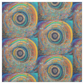 渦巻サイケデリックき模様 ファブリック (見本)