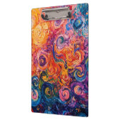 渦巻サイケデリックき油塗装 クリップボード (左)