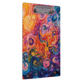 渦巻サイケデリックき油塗装 クリップボード (右)