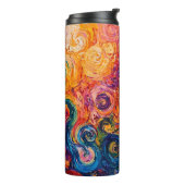 渦巻サイケデリックき油塗装 タンブラー (回転左)