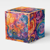 渦巻サイケデリックき油塗装 フェイバーボックス (正面サイド)