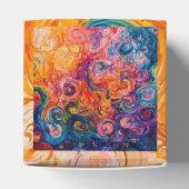 渦巻サイケデリックき油塗装 フェイバーボックス (上部)