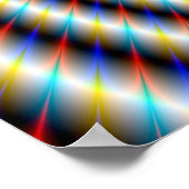 渦巻サイケデリックき ポスター (角)