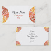 渦巻スタイリッシュき 名刺 (正面/裏面)