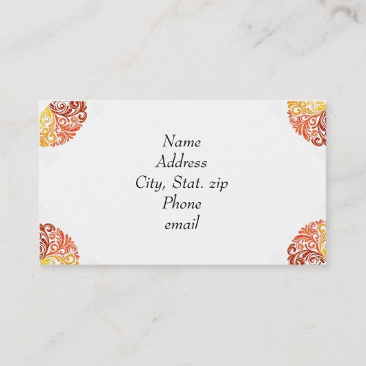 渦巻スタイリッシュき 名刺 (裏面)