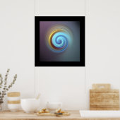 渦巻スタイリッシュく ポスター (キッチン)