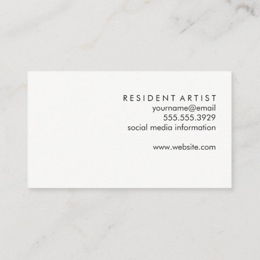 渦巻パターン 名刺 (裏面)